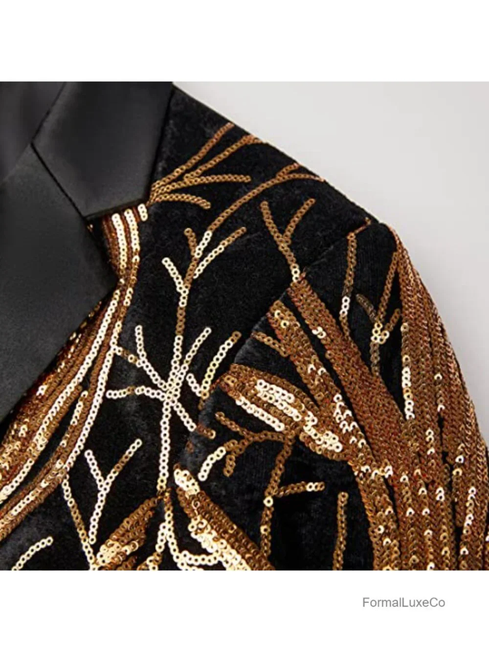Velvet Sequins Blazer Mens Sport Coat Shiny Jacket